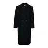 2kstyle Women's Evghenyi Structured Double-breasted Wool-blend Coat - Black In Black