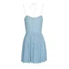 2kstyle Women's Grace Floral Print Spaghetti Straps Mini Dress - Blue In Blue
