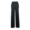 2kstyle Women's Mila High-waisted  Wide Leg Elasticated Wool-blend Pants - Black In Black