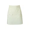 2kstyle Women's Neutrals Rita A-line Buttoned Wool-blend Mini Skirt - Cream In White