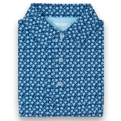 2putt Men's Floral Club Polo In Blue