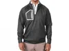 2putt Men's Q-zip Pullover In Dark Gray In Gray