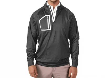 2putt Men's Q-zip Pullover In Dark Gray