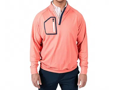 2putt Men's Q Zip Pullover In The Heater In Multi