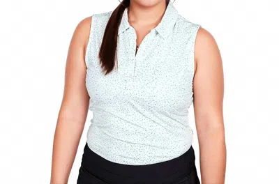 2putt Women's Course Sleeveless Polo In White