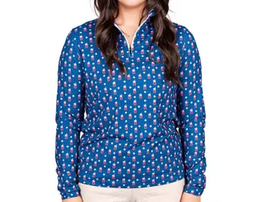 2putt Women's Q-zip Pullover In Transfusion In Blue