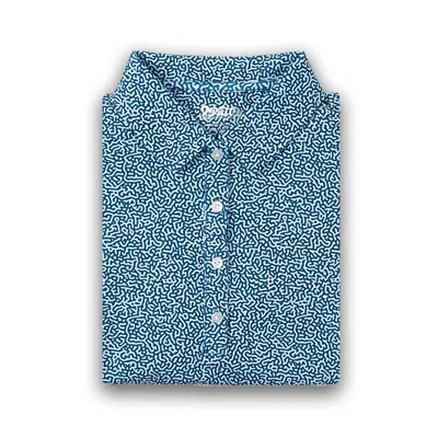 2putt Women's Water Hazard Sleeveless Polo In Blue