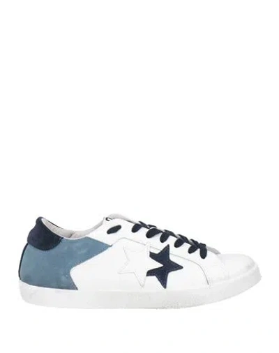 2star Man Sneakers White Size 8 Leather