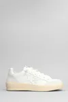 2STAR NEW STAR SNEAKERS IN WHITE SUEDE AND LEATHER