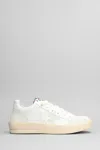 2STAR NEW STAR SNEAKERS IN WHITE SUEDE AND LEATHER