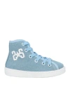 2star Toddler Girl Sneakers Sky Blue Size 9c Textile Fibers In Blue