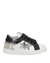 2star Toddler Girl Sneakers White Size 9c Soft Leather, Textile Fibers In White