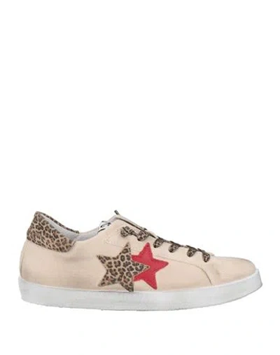 2star Woman Sneakers Beige Size 11 Textile Fibers In Neutral