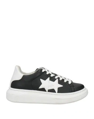 2star Woman Sneakers Black Size 6 Leather
