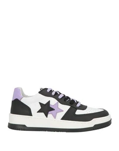 2star Woman Sneakers Black Size 9 Leather