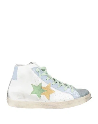 2star Woman Sneakers Sky Blue Size 9 Leather