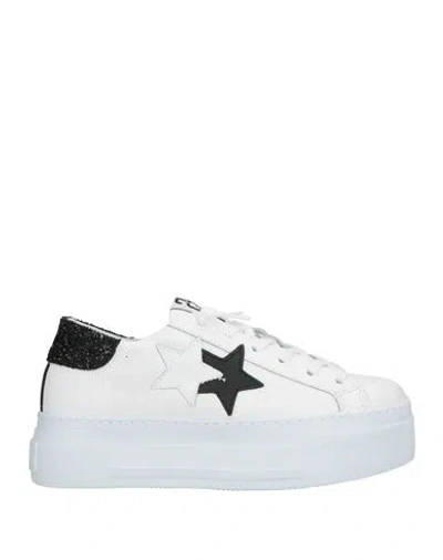 2star Woman Sneakers White Size 10 Leather
