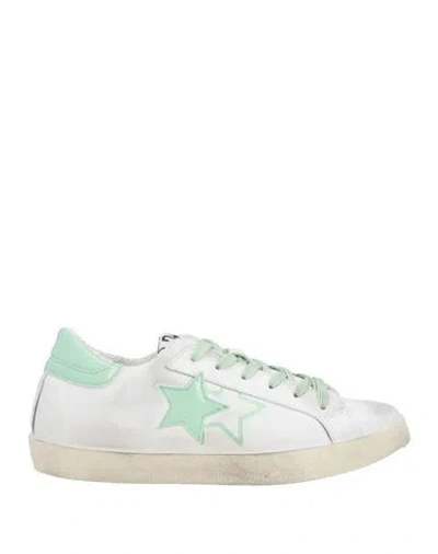 2star Woman Sneakers White Size 11 Leather