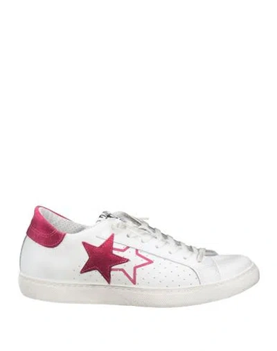 2star Woman Sneakers White Size 5 Leather