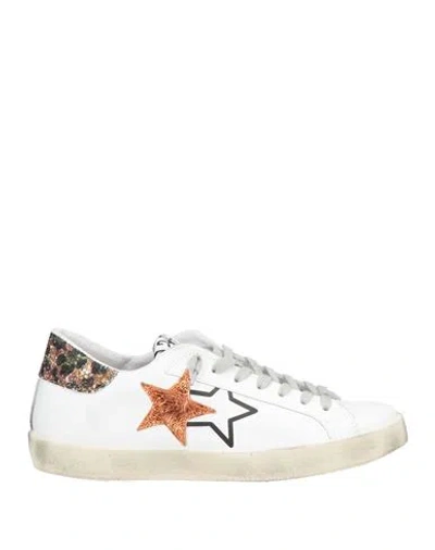 2star Woman Sneakers White Size 6 Leather