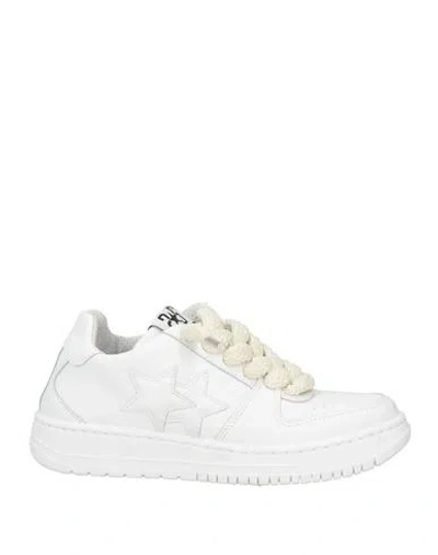 2star Woman Sneakers White Size 6 Leather