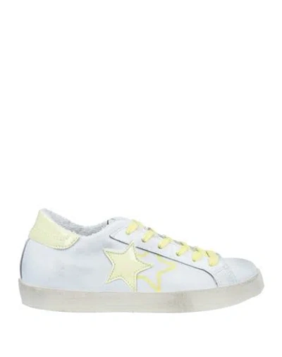 2star Woman Sneakers White Size 6 Soft Leather