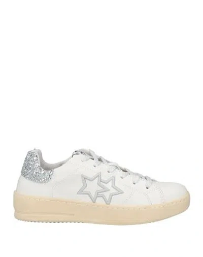 2star Woman Sneakers White Size 7 Leather In Multi