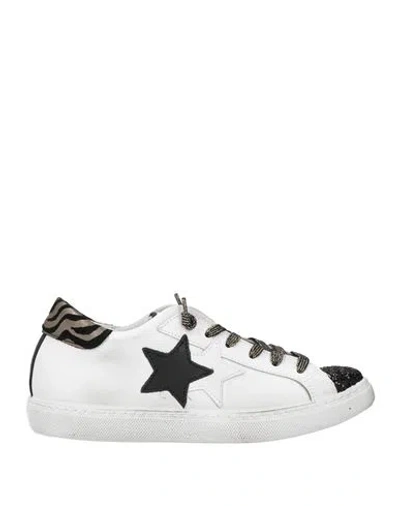 2star Woman Sneakers White Size 7 Leather