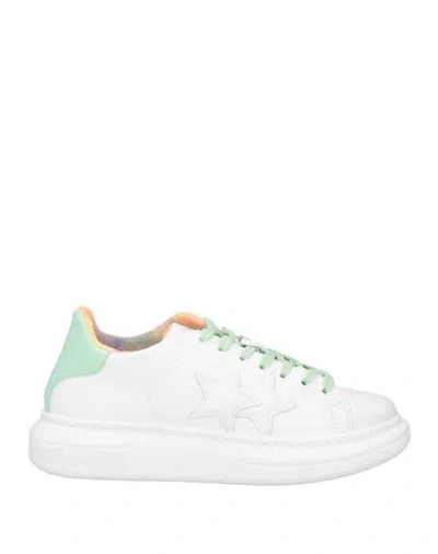 2star Woman Sneakers White Size 8 Leather