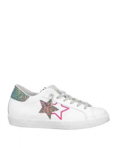 2star Woman Sneakers White Size 8 Leather