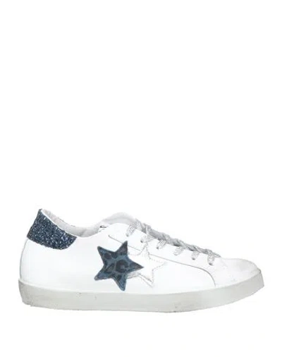 2star Woman Sneakers White Size 8 Leather In Multi