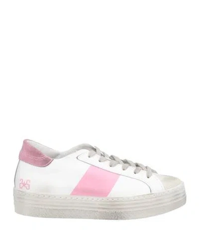 2star Woman Sneakers White Size 9 Leather In Multi