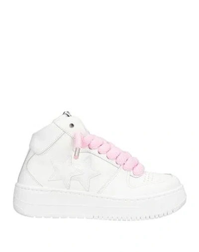 2star Woman Sneakers White Size 9 Leather