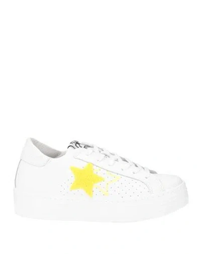 2star Woman Sneakers White Size 9 Leather