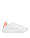 2star Woman Sneakers White Size 9 Leather, Textile Fibers In White
