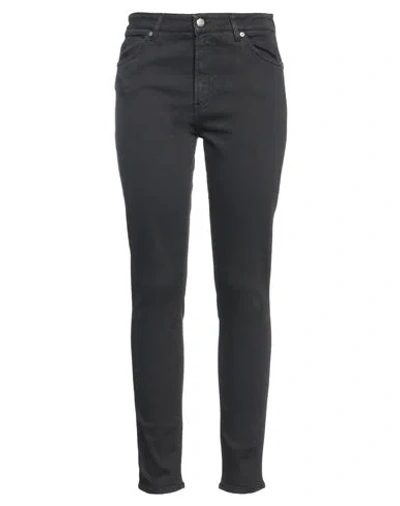 2w2m Woman Jeans Black Size 25 Cotton, Elastomultiester, Elastane