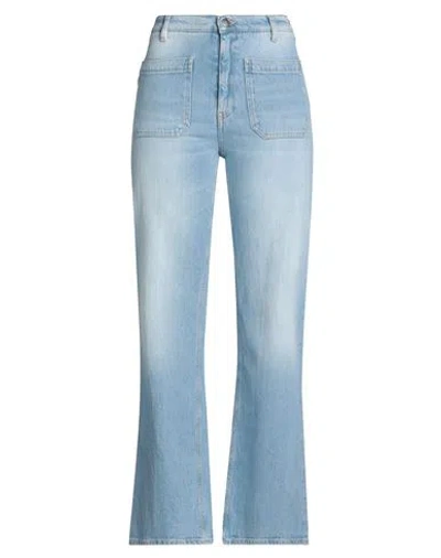 2w2m Woman Jeans Blue Size 30 Cotton, Elastane