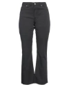 2w2m Woman Pants Black Size 25 Cotton, Elastane In Black