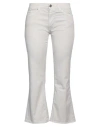 2w2m Woman Pants Grey Size 26 Cotton, Elastane In Grey