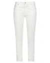2w2m Woman Pants Off White Size 31 Cotton, T-400 Fiber, Elastane