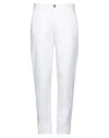 2w2m Woman Pants White Size 29 Cotton, Elastane In White