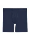 2(x)ist Dream Solid Mid Rise Boxer Briefs In Navy Blazer