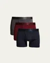 2(x)ist Men's 3-pack Pima Cotton Boxer Briefs In Multi