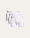 2(x)ist Men's 3-pack Pima Cotton Boxer Briefs In White