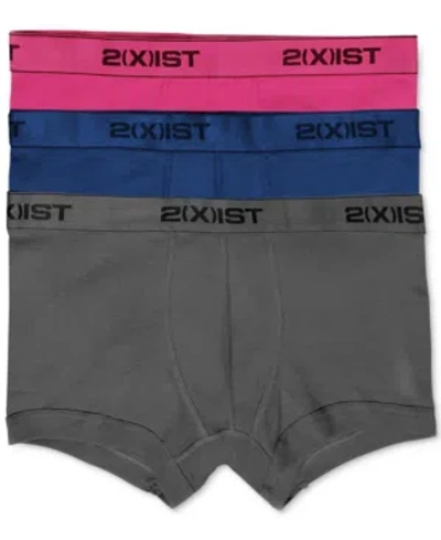 2(x)ist Men's Essential No-show Trunks 3-pack In White