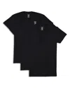 2(x)ist Slim Fit Deep V-neck Tee, Pack Of 3 In Black New