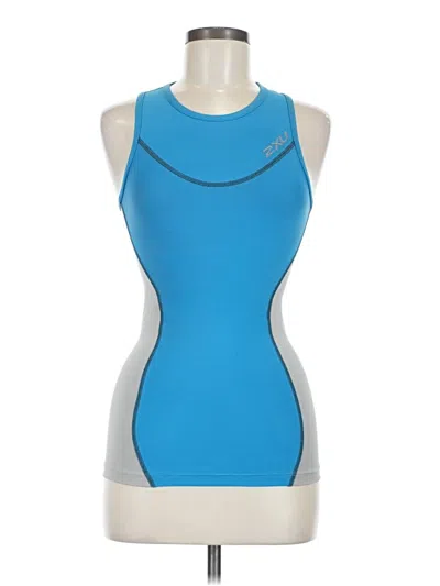 Pre-owned 2xu Active Tank Top In Blue