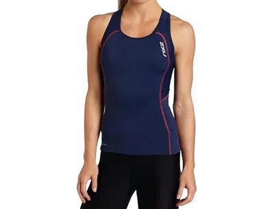 2xu Active Tri Singlet In Blue/pink In Multi