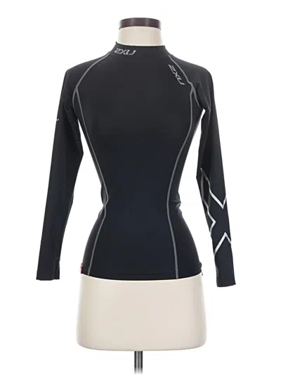 Pre-owned 2xu Long Sleeve Turtleneck In Black