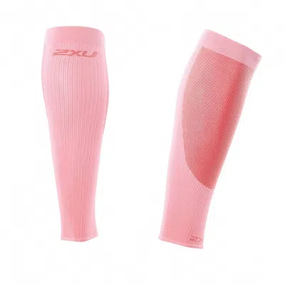 2xu Women's Compression Performance Run Calf Sleeves In Pink